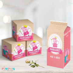 Kit imprimible textos editables - Peppa Pig