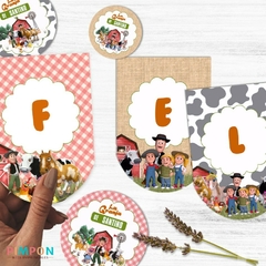 Kit imprimible textos editables - la granja de zenon - pimpon
