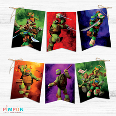 Kit imprimible personalizado - Tortugas Ninja - comprar online