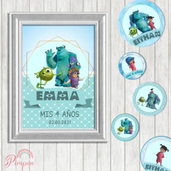 Kit imprimible personalizado - Monster INC en internet