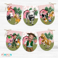 Kit imprimible textos editables - la granja de zenon (rosa) - online store