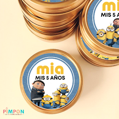 Kit imprimible textos editables - Minions, nace un villano - comprar online