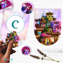 Kit imprimible personalizado - ENCANTO - Isabella Madrigal - pimpon