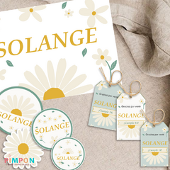 Kit imprimible textos editables - Margaritas mod. 02 - online store