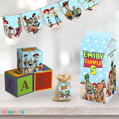 Kit imprimible textos editables - Toy Story on internet
