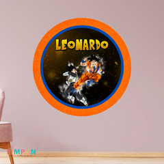 Banner imprimible digital 1.20 mts - DRAGON BALL MOD. 04