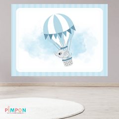 Banner imprimible digital 2 x 1.5 mts - ELEFANTE VIAJERO - GLOBO AEROSTATICO GENERICO