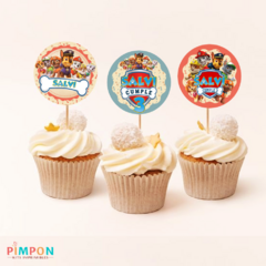 Kit imprimible textos editables - paw patrol - online store