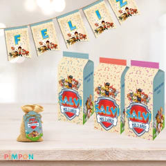 Kit imprimible textos editables - paw patrol
