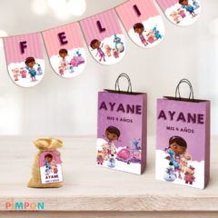Kit imprimible personalizado - doctora juguetes
