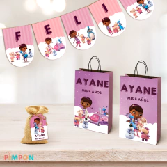 Kit imprimible personalizado - doctora juguetes