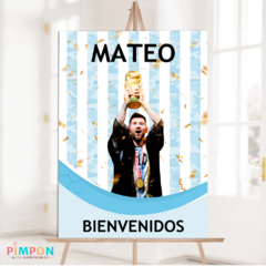 Kit imprimible personalizado - Lionel Messi - Campeon mundial Qatar 2022
