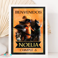 Kit imprimible textos editables - el gato con botas el ultimo deseo - buy online