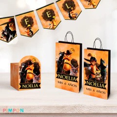 Kit imprimible personalizado - el gato con botas el ultimo deseo - pimpon