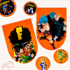 Kit imprimible textos editables - Dragon ball - tienda online