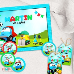 Kit imprimible personalizado - Leo el camion - pimpon