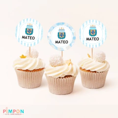 Kit imprimible personalizado - AFA, seleccion argentina - pimpon