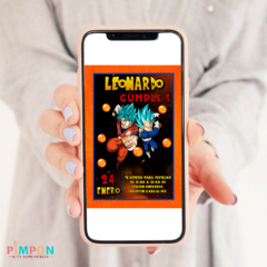 Kit imprimible textos editables - Dragon ball