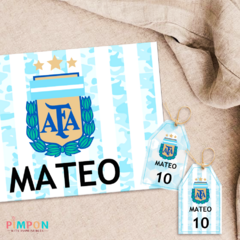 Kit imprimible textos editables - AFA, seleccion argentina - tienda online
