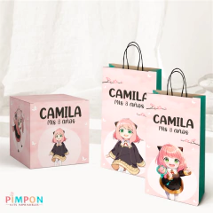 Kit imprimible personalizado - Anya Forger - pimpon