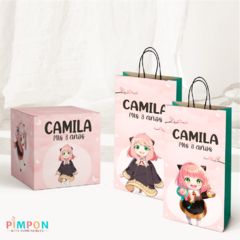 Kit imprimible textos editables - Anya Forger - pimpon