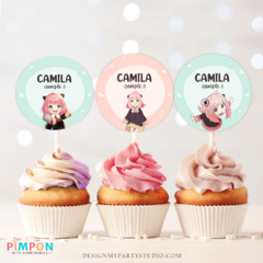 Kit imprimible textos editables - Anya Forger - tienda online