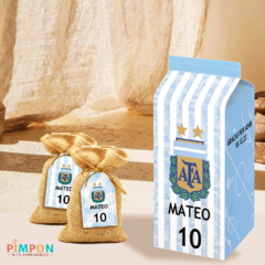 Kit imprimible textos editables - AFA, seleccion argentina