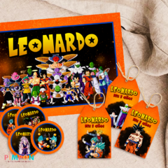 Kit imprimible textos editables - Dragon ball - tienda online
