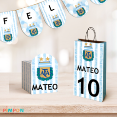 Kit imprimible textos editables - AFA, seleccion argentina - comprar online