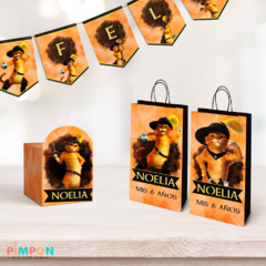 Kit imprimible textos editables - el gato con botas - comprar online