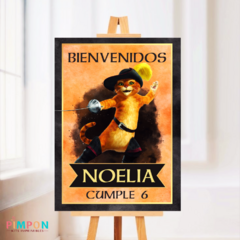 Kit imprimible textos editables - el gato con botas