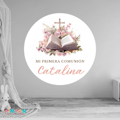 Banner imprimible digital 1.20 mts - comunion confirmacion mod. 02