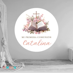 Banner imprimible digital 1.20 mts - comunion confirmacion mod. 02