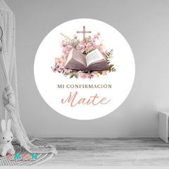 Banner imprimible digital 1.20 mts - comunion confirmacion mod. 02 - comprar online