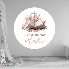 Banner imprimible digital 1.20 mts - comunion confirmacion mod. 02 - comprar online
