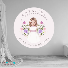 Banner imprimible digital 1.20 mts - comunion confirmacion mod. 03 - comprar online