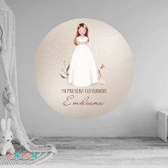 Banner imprimible digital 1.20 mts - comunion confirmacion mod. 05 - buy online