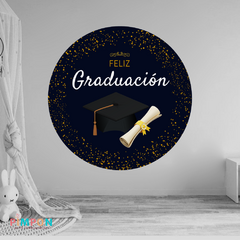 Banner imprimible digital 1.20 mts - graduacion 07