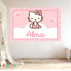 Banner imprimible digital 2 x 1.5 mts - hello kitty mod. 02