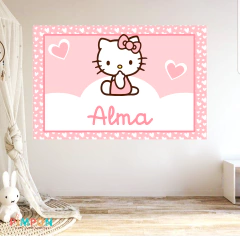 Banner imprimible digital 2 x 1.5 mts - hello kitty mod. 02
