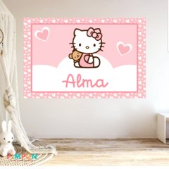 Banner imprimible digital 2 x 1.5 mts - hello kitty mod. 04