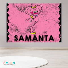 Banner imprimible digital 2 x 1.5 mts - Poppy Playtime - Kissy Missy mod. 01
