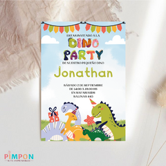 Kit imprimible personalizado - Dinosaurios party dino (verde) - tienda online