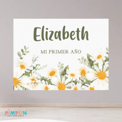 Banner imprimible digital 2 x 1.5 mts - Margaritas
