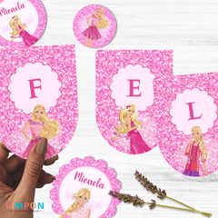 Kit imprimible textos editables - Barbie - buy online