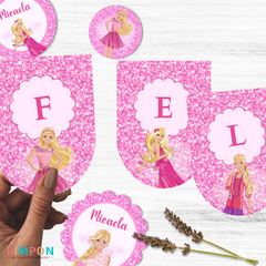 Kit imprimible personalizado - Barbie - comprar online