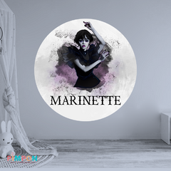 Banner imprimible digital 1.20 mts - Merlina Addams 02