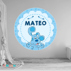 Banner imprimible digital 1.20 mts - las pistas de blue