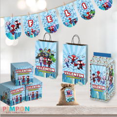 Printable kit editable texts - Spidey and his amazing friends - online store