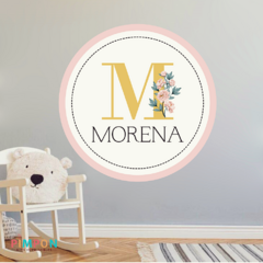 Banner imprimible digital 1.20 mts - flores shabby chic mod. 01